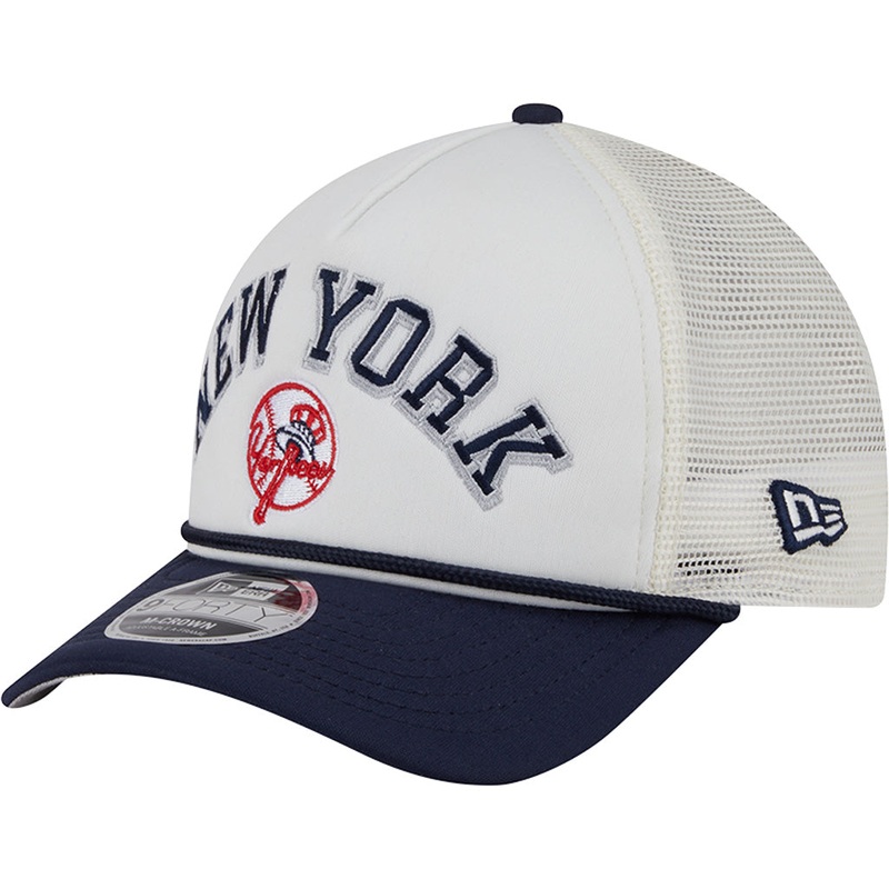 MLB New York Yankees New Era Arch Logo 9FORTY M-Crown Snapback Trucker Hat – Chrome