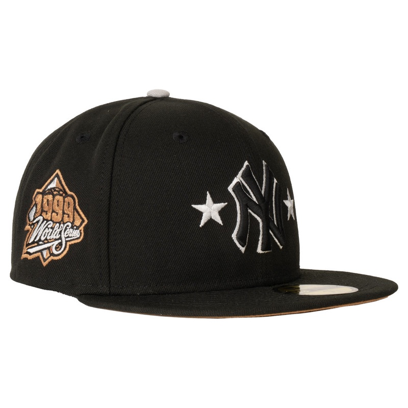 MLB New York Yankees New Era Gray Outline Logo 59FIFTY Fitted Hat – Black