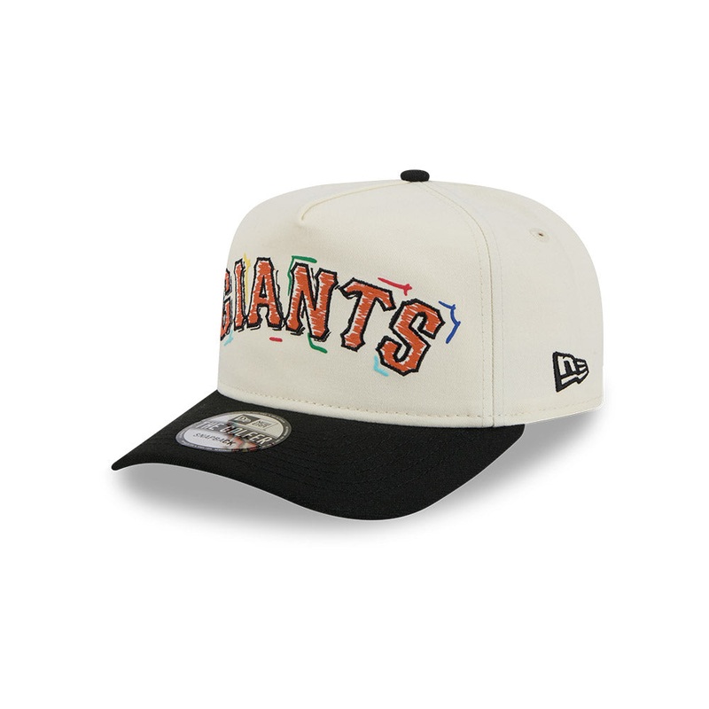 MLB San Francisco Giants New Era Scribble 9FIFTY A-Frame Snapback Hat – Cream