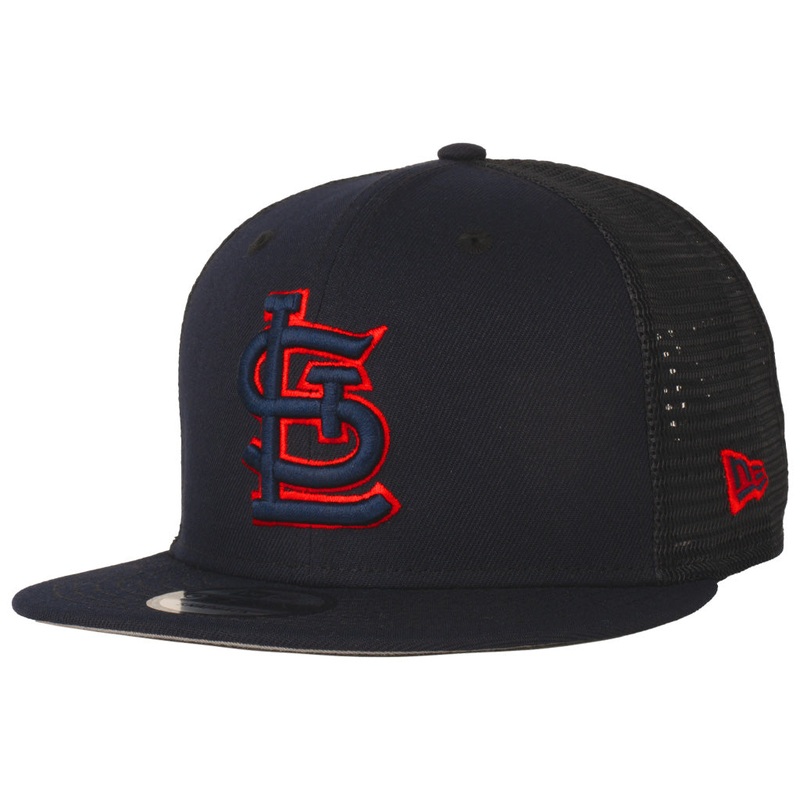 MLB St. Louis Cardinals New Era Shadowline 9FIFTY Snapback Trucker Hat – Navy