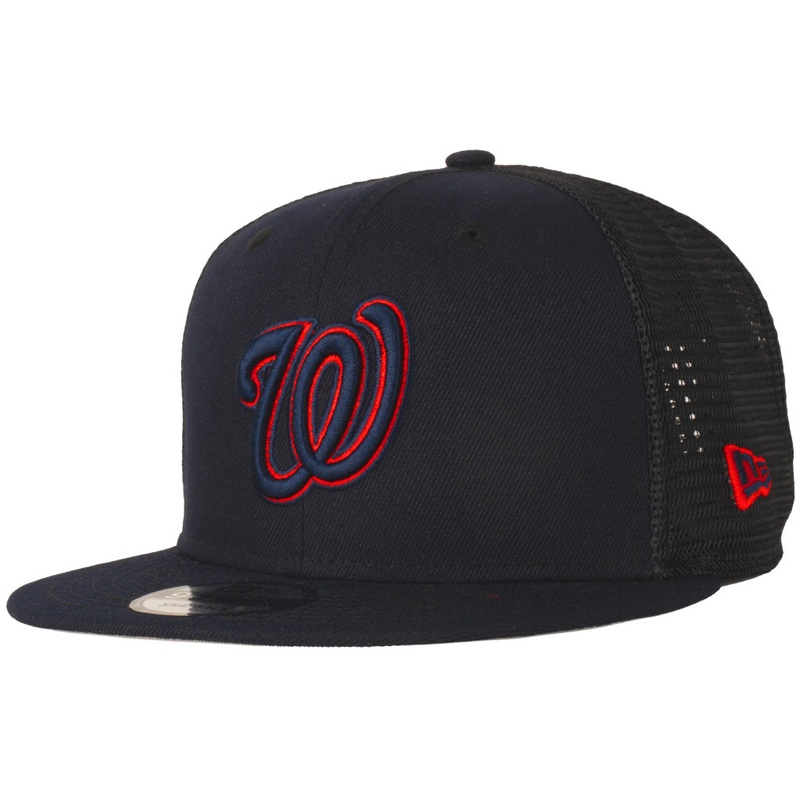 MLB Washington Nationals New Era Shadowline 9FIFTY Snapback Trucker Hat – Navy
