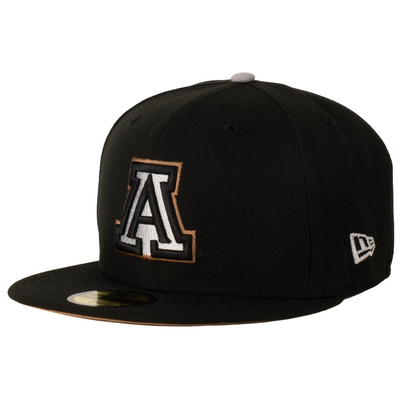 NCAA Arizona Wildcats New Era Gray Outline Logo 59FIFTY Fitted Hat – Black