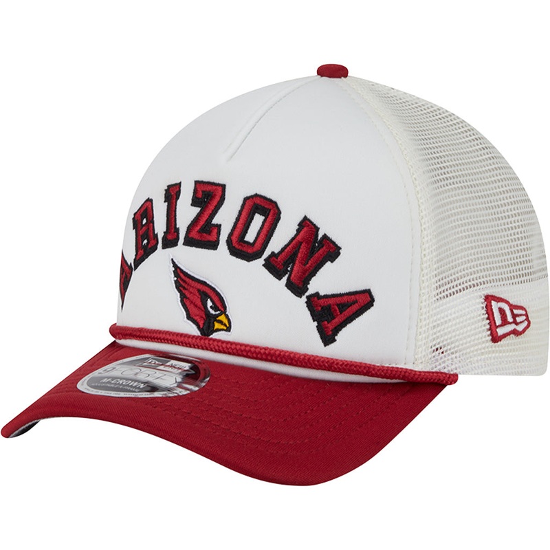 NFL Arizona Cardinals New Era Arch Logo 9FORTY M-Crown Snapback Trucker Hat – Chrome