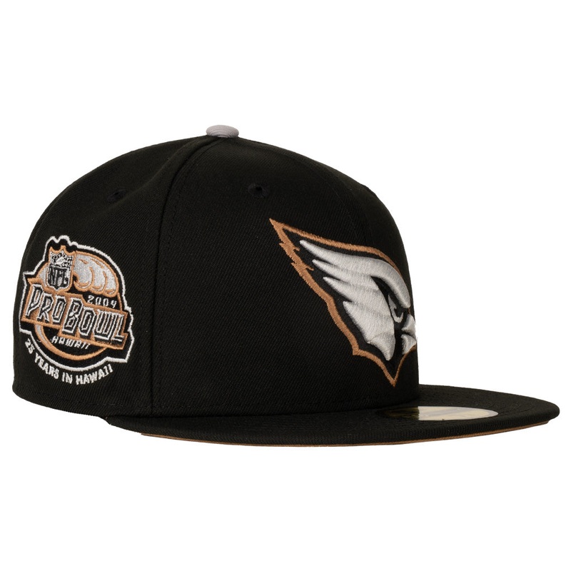 NFL Arizona Cardinals New Era Gray Outline Logo 59FIFTY Fitted Hat – Black