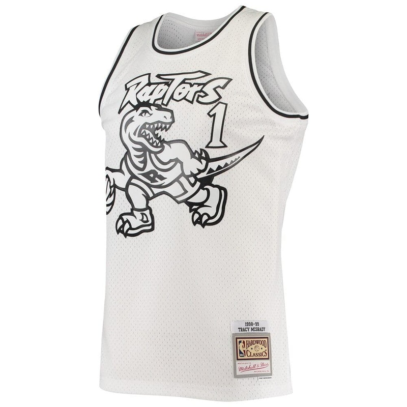 Tracy McGrady Toronto Raptors Mitchell & Ness NBA Black & White Swingman Jersey – White