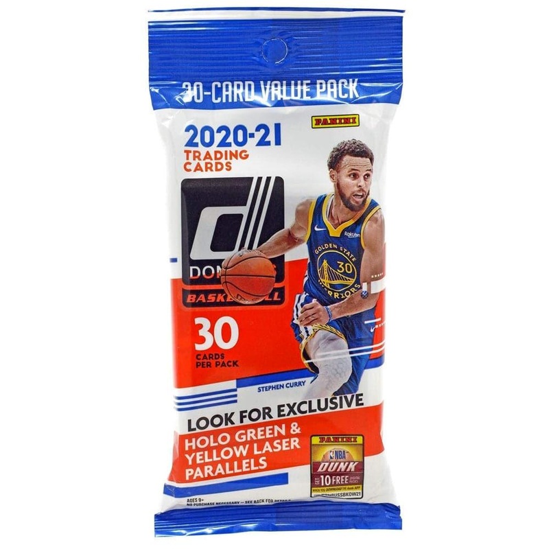 2020-21 NBA Panini Donruss Basketball Cello Fat Pack – 30 Trading Cards