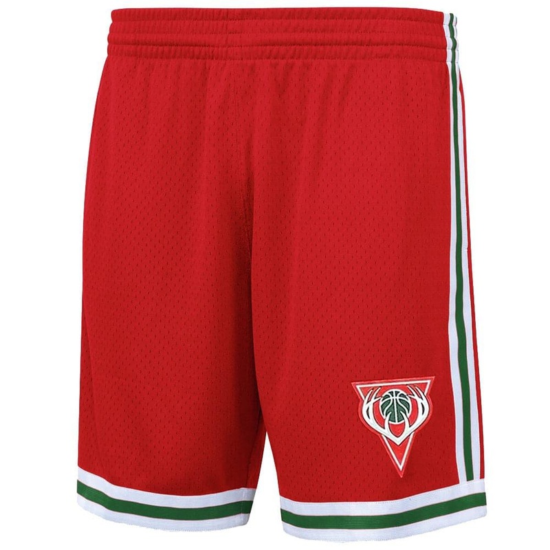 Milwaukee Bucks Mitchell & Ness NBA 08-09 Road Swingman Shorts – Red
