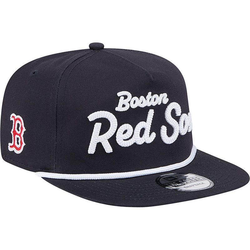 MLB Boston Red Sox New Era Team Text Golfer Snapback Hat – Navy