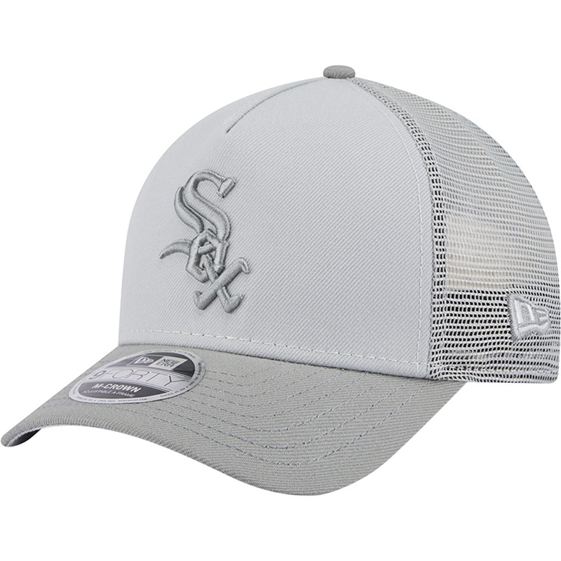 MLB Chicago White Sox New Era Gray Tonal 9FORTY M-Crown Snapback Trucker Hat – Gray