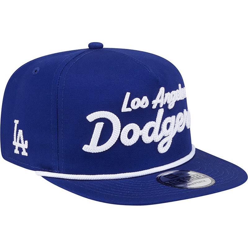 MLB Los Angeles Dodgers New Era Team Text Golfer Snapback Hat – Blue