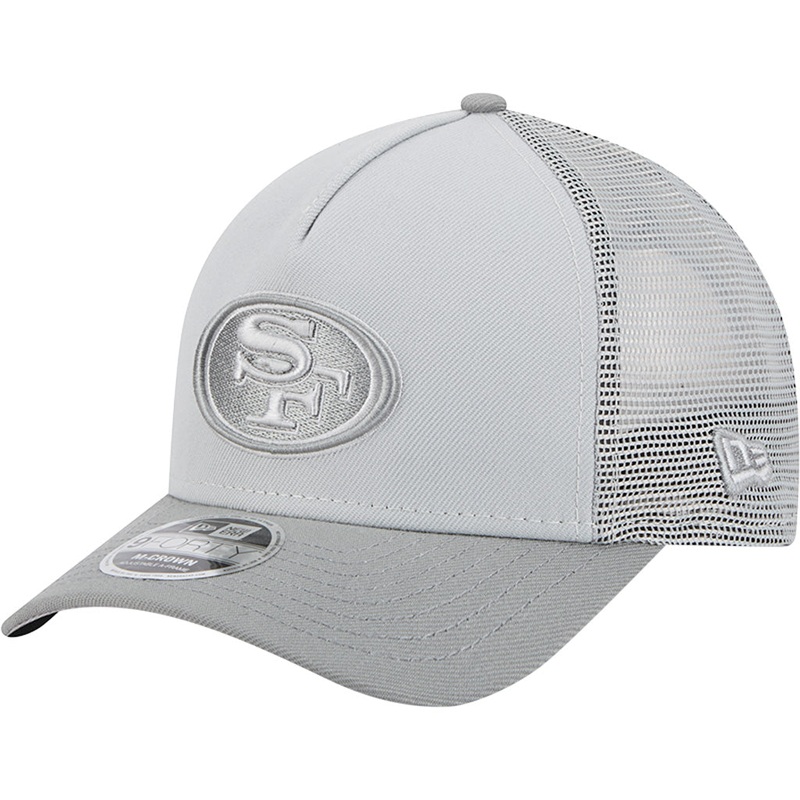 NFL San Francisco 49ers New Era Gray Tonal 9FORTY M-Crown Snapback Trucker Hat – Gray