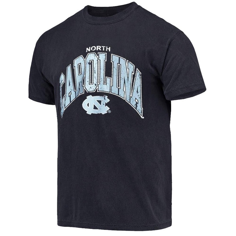 North Carolina Tar Heels USL NCAA Arch Logo Vintage T-Shirt – Faded Black