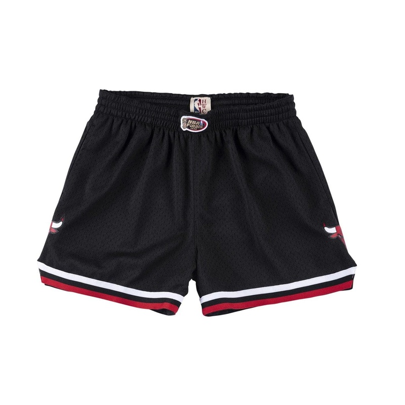 Womens Chicago Bulls Mitchell & Ness NBA Alt Jump Shot Shorts – Black