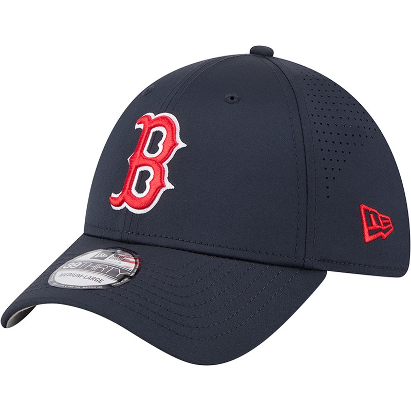 MLB Boston Red Sox New Era Mid Perf 39THIRTY Flex Fit Hat – Navy