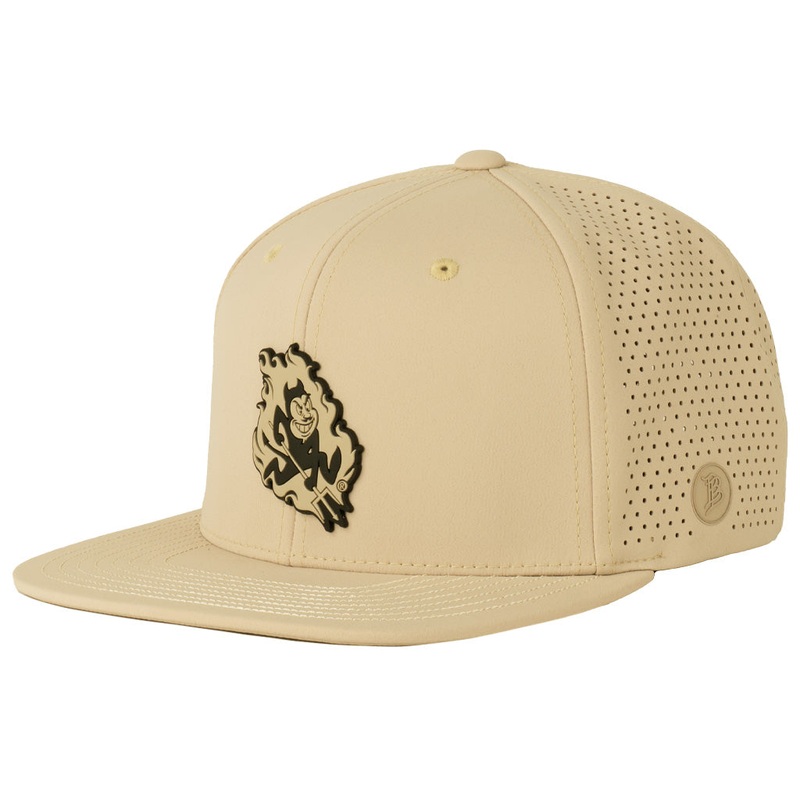NCAA Arizona State Sun Devils Branded Bills Desert Sparky Flat Elite Snapback Hat – Tan