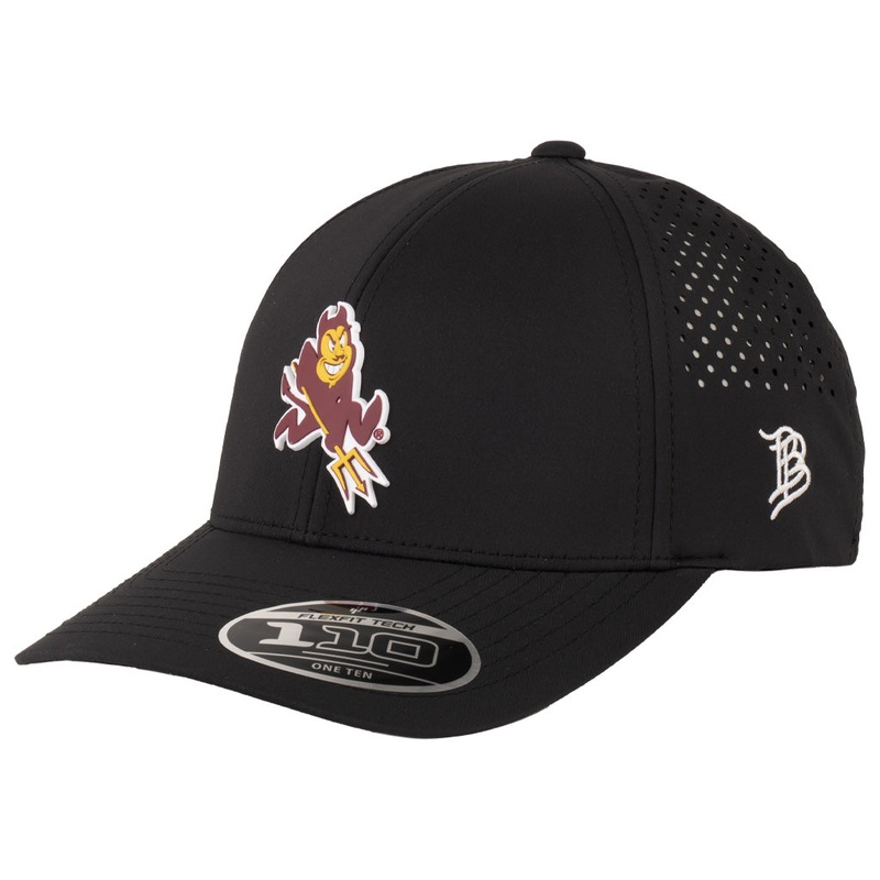 NCAA Arizona State Sun Devils Branded Bills Sparky Curved Performance Adjustable Hat – Black