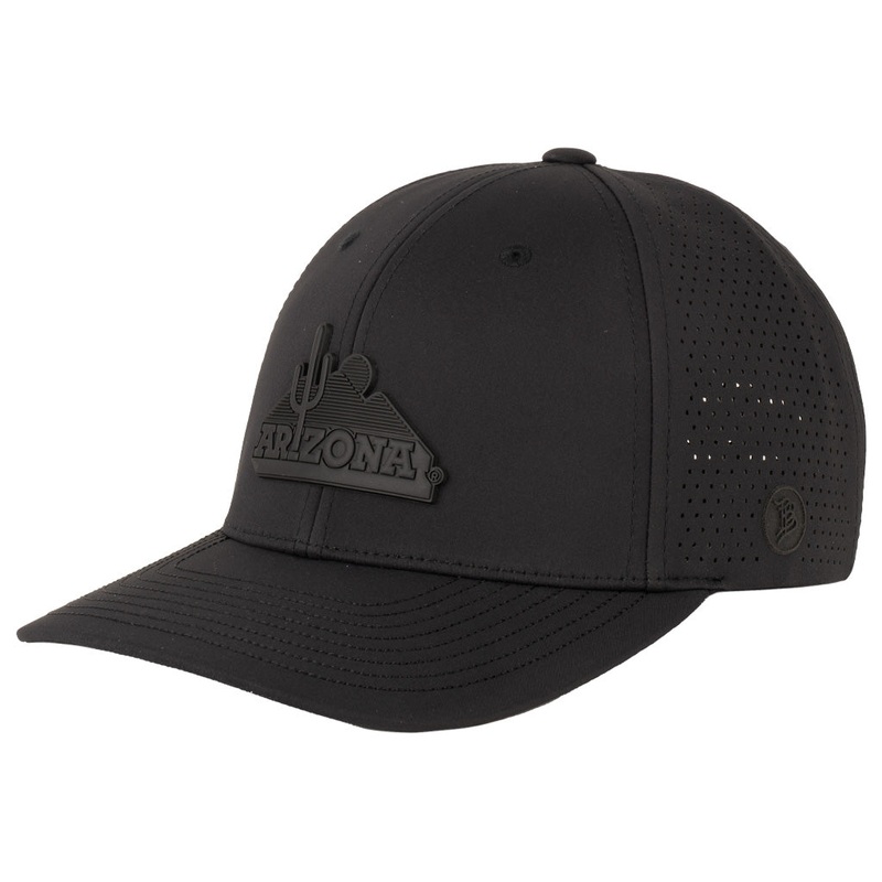 NCAA Arizona Wildcats Branded Bills Black on Black Vault Cactus Curved Elite Snapback Hat – Black