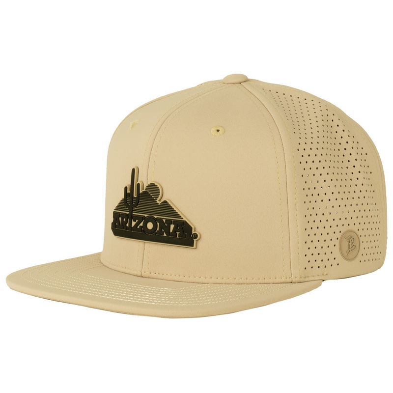 NCAA Arizona Wildcats Branded Bills Desert Vault Cactus Flat Snapback Hat – Tan