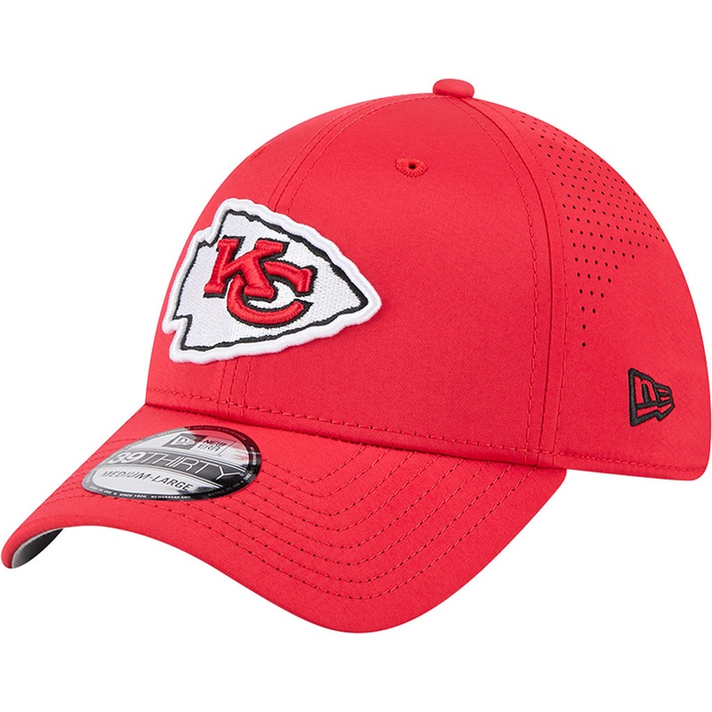 NFL Kansas City Chiefs New Era Mid Perf 39THIRTY Flex Fit Hat – Red