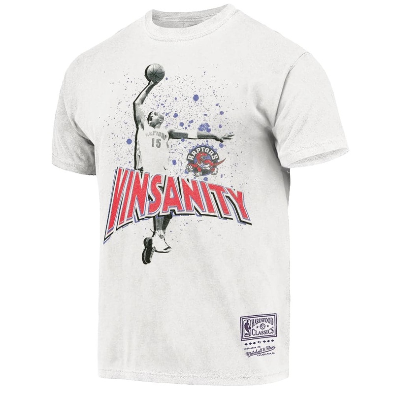Vince Carter Toronto Raptors Mitchell & Ness NBA Vinsanity Vintage T-Shirt – Vintage White
