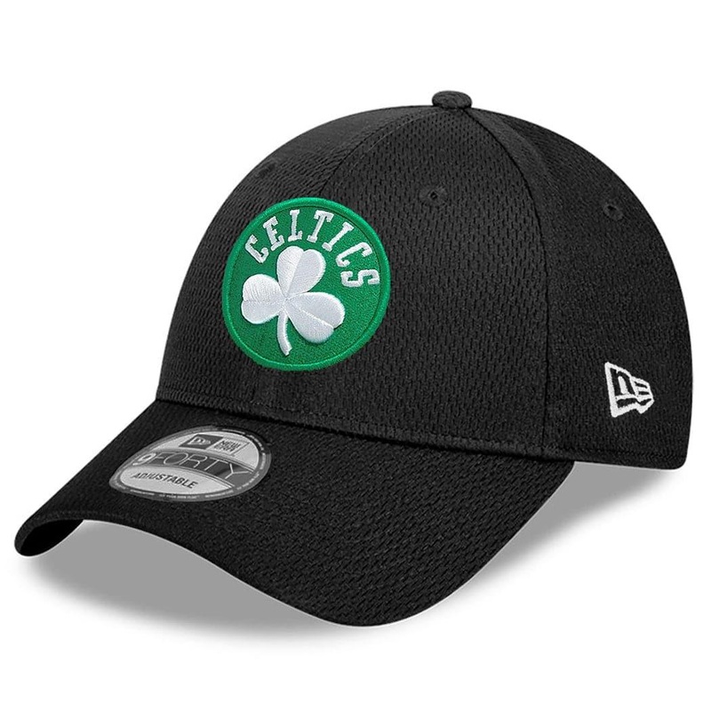 Boston Celtics New Era NBA Alt Dash Mesh 9FORTY Snapback Hat – Black