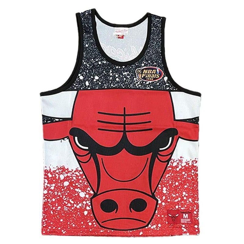 Chicago Bulls Mitchell & Ness NBA Jumbotron Subliminated Tank Top