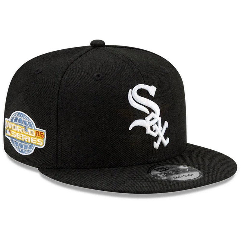 Chicago White Sox New Era MLB 05 World Series Patch 9FIFTY Snapback Hat – Black