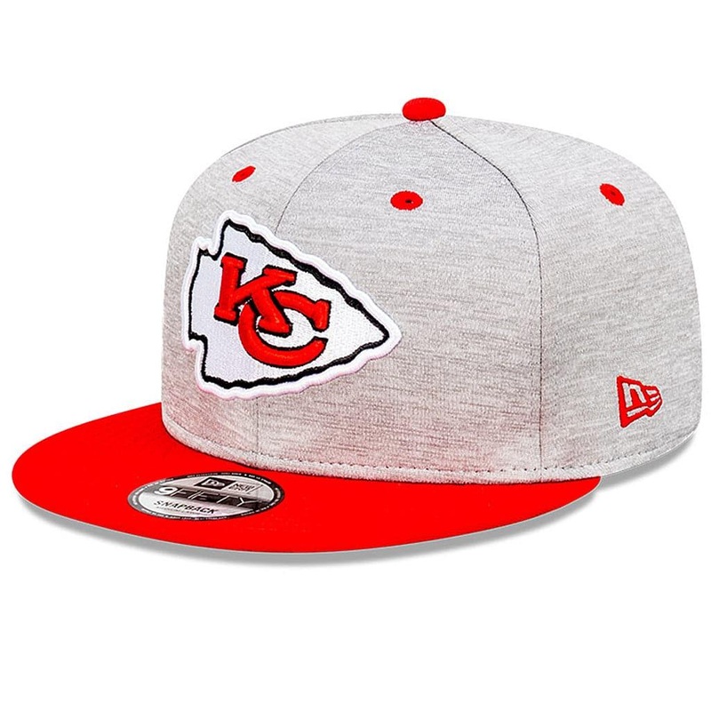 Kansas City Chiefs New Era NFL Shadow Tech 2 Tone 9FIFTY Snapback Hat – Grey/Red