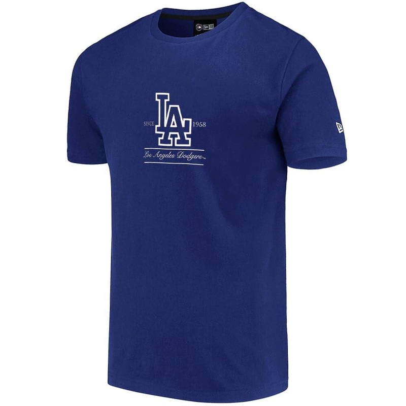 Los Angeles Dodgers New Era MLB Team Center Emblem T-Shirt – Dark Royal