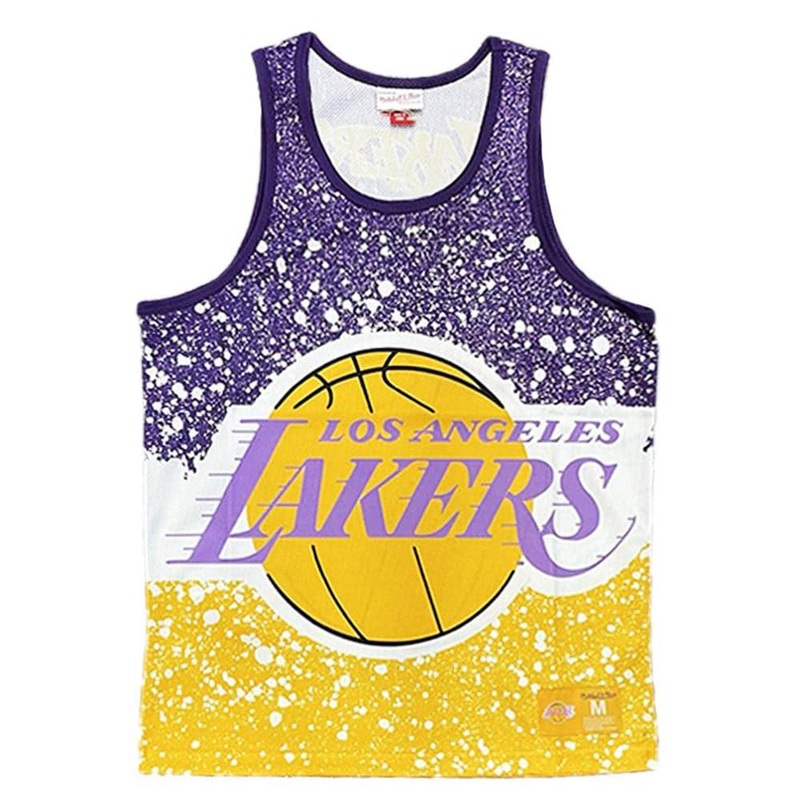 Los Angeles Lakers Mitchell & Ness NBA Jumbotron Subliminated Tank Top