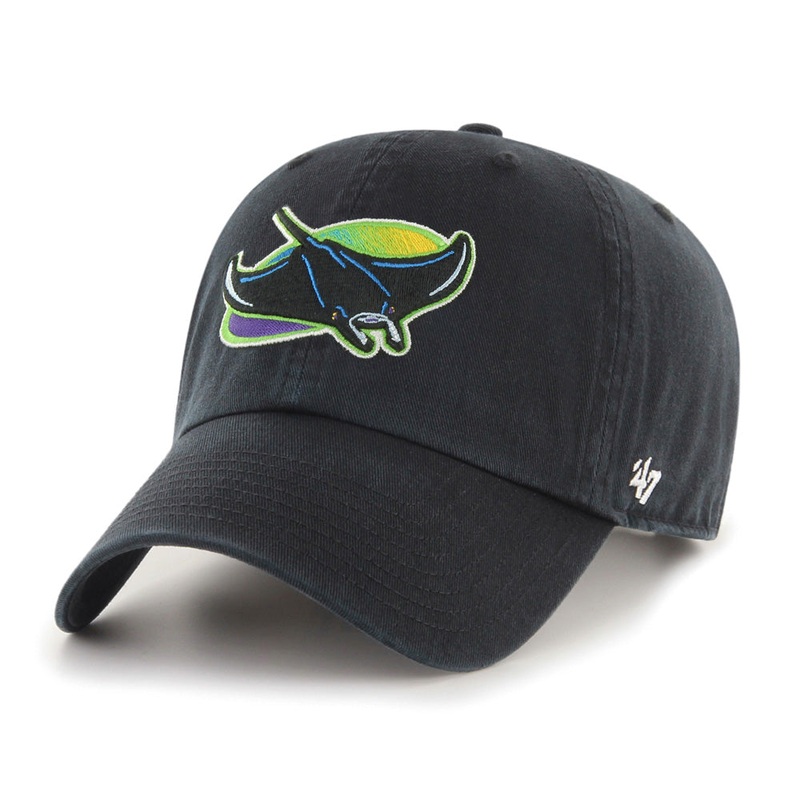 MLB Tampa Bay Rays ’47 Cooperstown Adjustable Clean Up Hat – Black