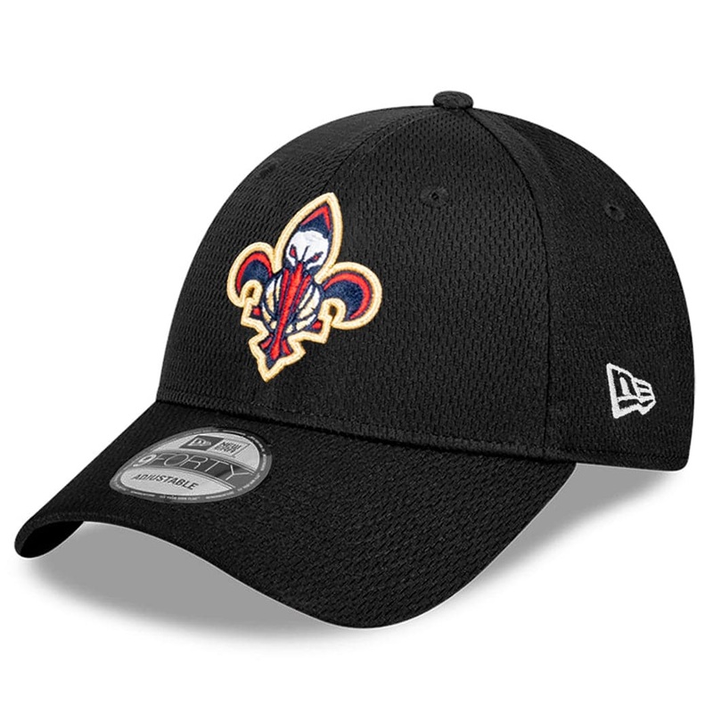 New Orleans Pelicans New Era NBA Alt Dash Mesh 9FORTY Snapback Hat – Black