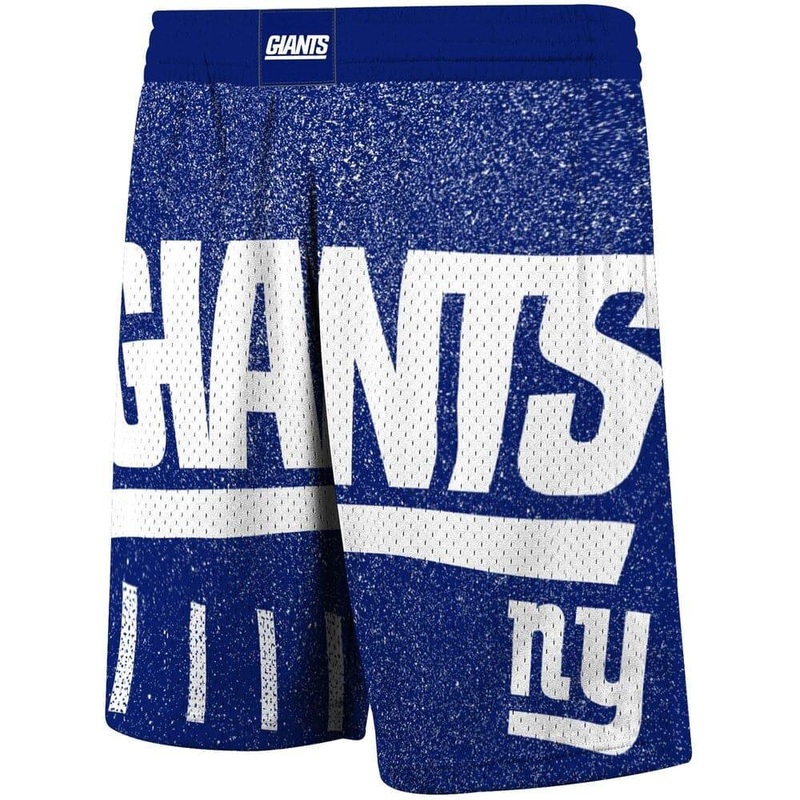 New York Giants Mitchell & Ness NFL Jumbotron Subliminated Shorts