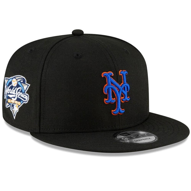 New York Mets New Era MLB 2000 World Series Patch 9FIFTY Snapback Hat – Black