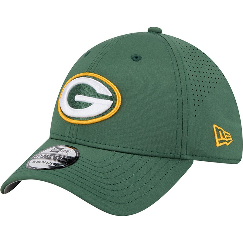 NFL Green Bay Packers New Era Mid Perf 39THIRTY Flex Fit Hat – Green