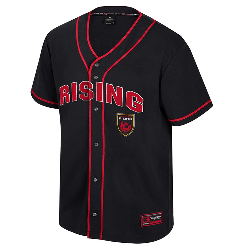 Phoenix Rising Colosseum Detonation Baseball Jersey – Black