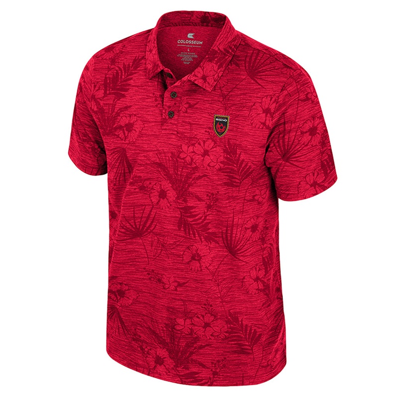 Phoenix Rising Colosseum Groves Printed Polo – Red