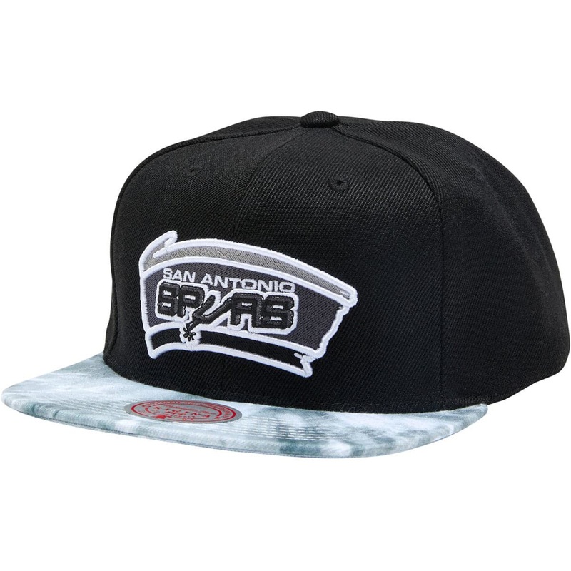San Antonio Spurs Mitchell & Ness NBA HWC Blizted Snapback Hat – Black