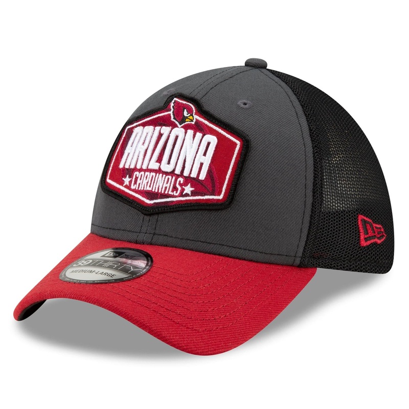 Arizona Cardinals New Era 2021 NFL Draft 39THIRTY Flex Fit Curve Hat – Graphite