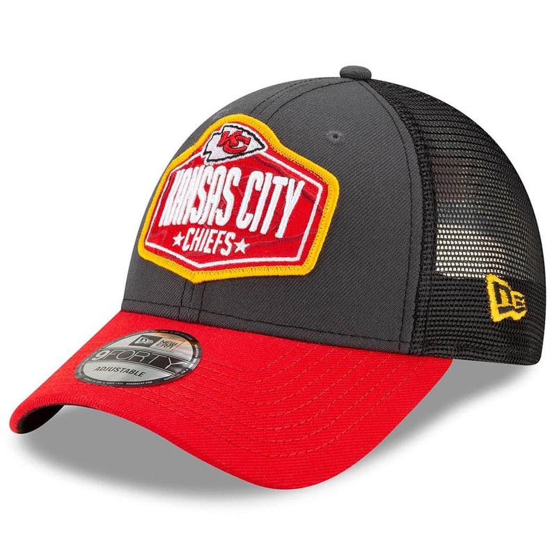 Kansas City Chiefs New Era 2021 NFL Draft 9FORTY Snapback Curve Hat – Graphite