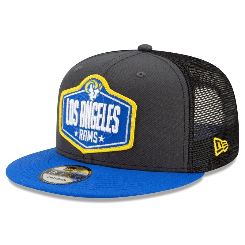 Los Angeles Rams New Era 2021 NFL Draft 9FIFTY Snapback Hat – Graphite