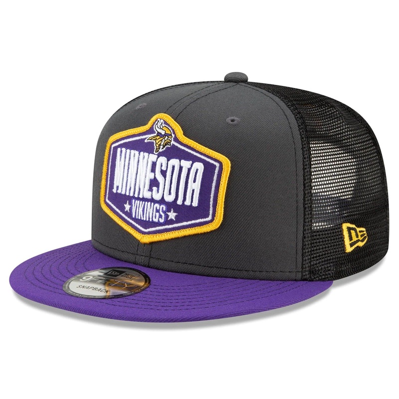 Minnesota Vikings New Era 2021 NFL Draft 9FIFTY Snapback Hat – Graphite