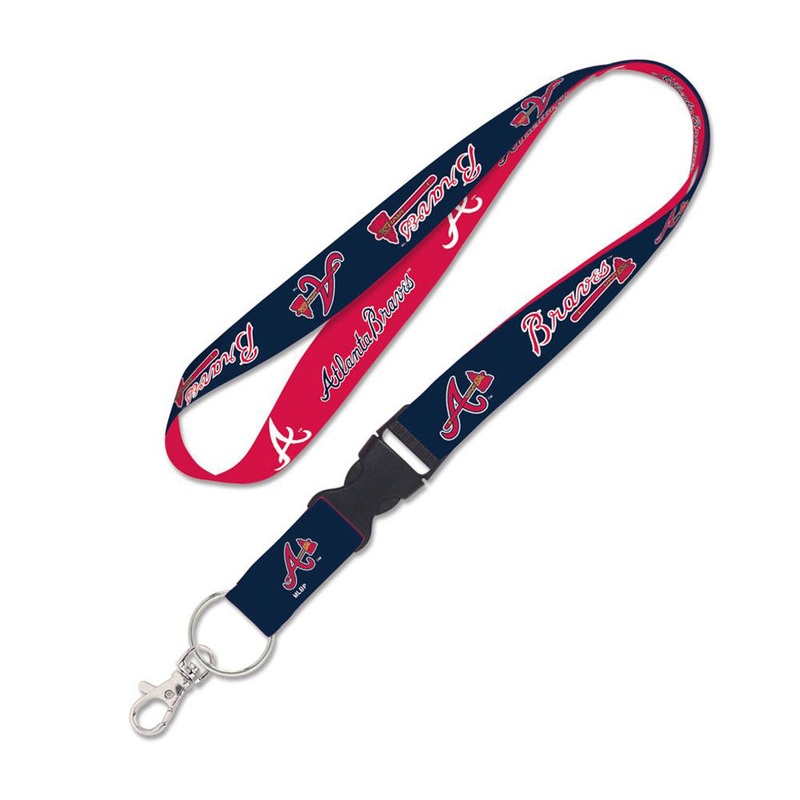 MLB Atlanta Braves WinCraft Lanyard – Navy & Red