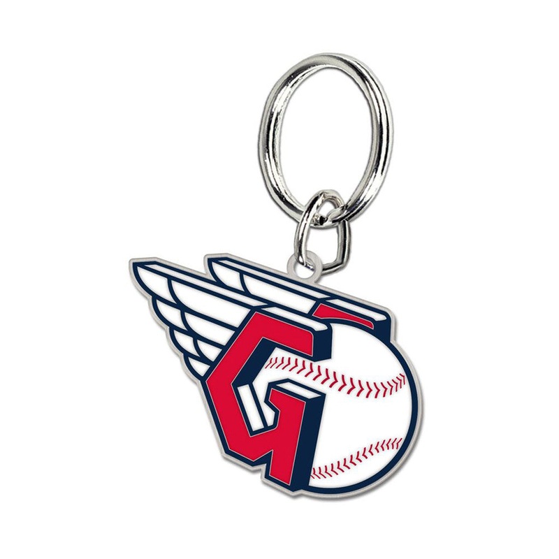 MLB Cleveland Guardians WinCraft Cloisonne Logo Keychain – Red