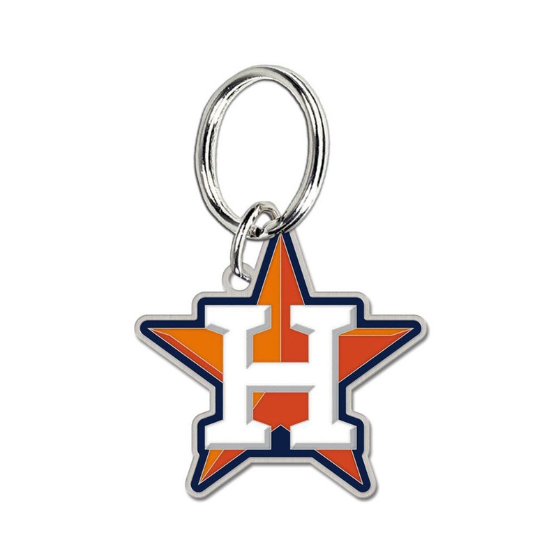 MLB Houston Astros WinCraft Cloisonne Logo Keychain – Orange