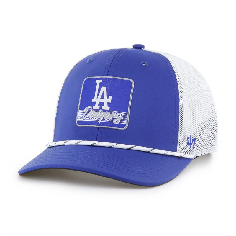 MLB Los Angeles Dodgers ’47 Scratch Brrr Trucker Snapback Hat – Blue