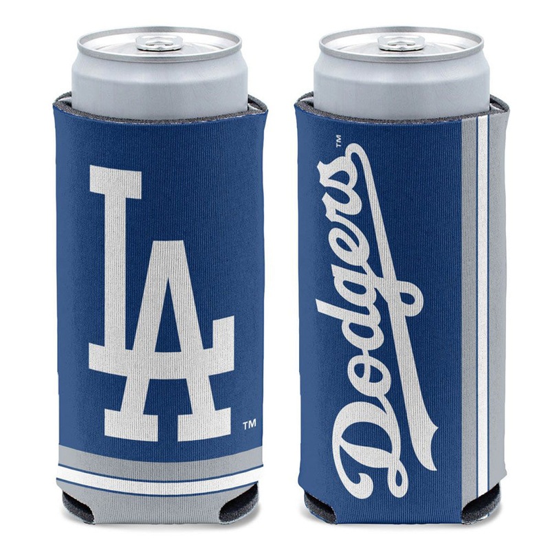 MLB Los Angeles Dodgers WinCraft 12oz Slim Logo Can Cooler – Blue