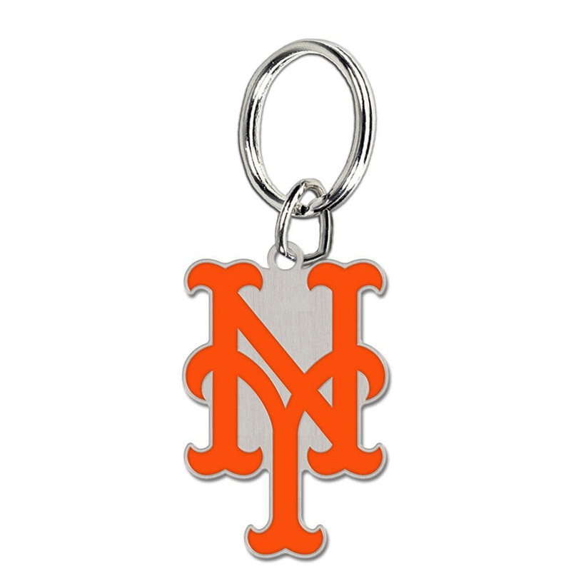 MLB New York Mets WinCraft Cloisonne Logo Keychain – Orange
