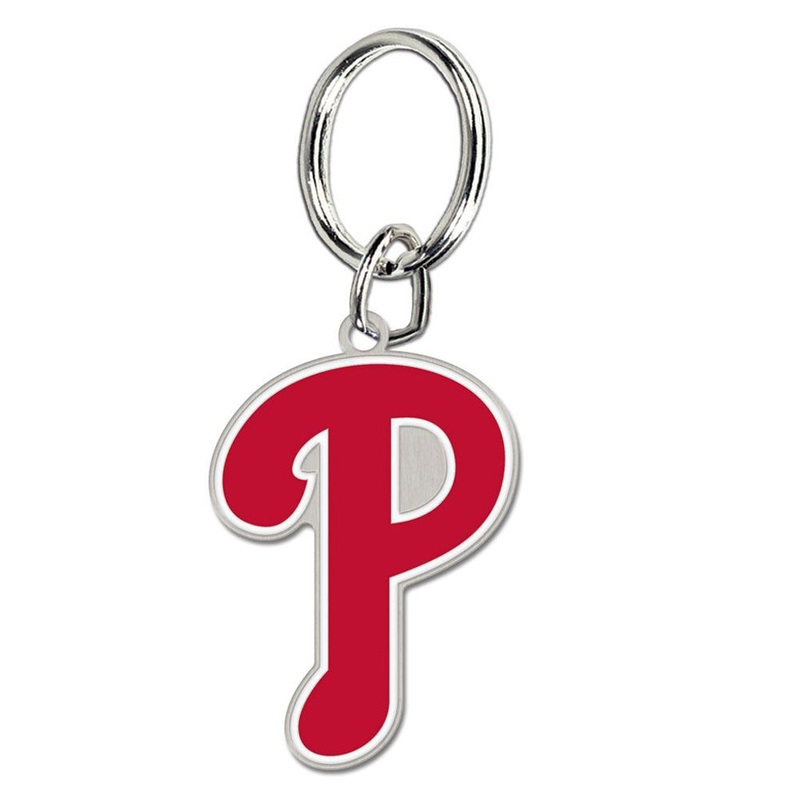 MLB Philadelphia Phillies WinCraft Cloisonne Logo Keychain – Red