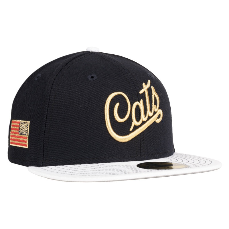 NCAA Arizona Wildcats New Era Gold Medal 59FIFTY Fitted Hat – Navy
